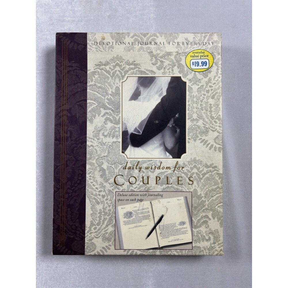 Daily Wisdom For Couples Devotional Journal 52 Week Marriage Journal Hardcover
